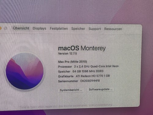 Mac pro 2010 - mac, ghz