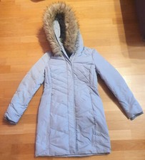 Damen Mantel Daunen Esprit EDC Small blau Innenfutter mit Kapuze/Fell(abnehmbar)