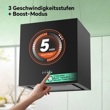 Inselhaube, Dunstabzugshaube