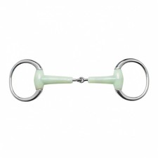 BUSSE 12,5 cm Olivenkopfgebiss Einfach Gebrochen Flexi 19 mm Kunststoffgebiss