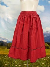 Trachtenrock rot Baumwolle mit