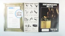 3 Faltblätter Wibre Elektrogeräte Thermostop Tylö Sortimentsliste 1/75 B-14927