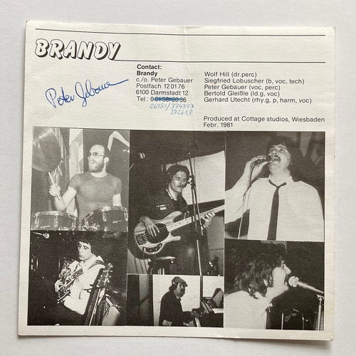Autogramm peter gebauer 1981 - peter,