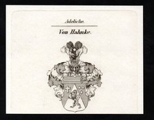 1830 Hahnke Wappen coat of
