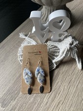 Ohrringe aus Fimo handgefertigt Ohrhänger Unikat Polymer Clay Ton Polymer Fimo