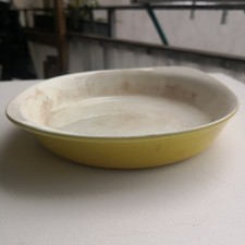 Alt, Antik? Villeroy & Boch Luxembourg alte auflaufform Teller gelb  Ø ca. 20 cm