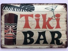 Welcome TIKI Bar Schild 20x30cm Aloha Cocktails Daiquiri Mojito Cuba Libre