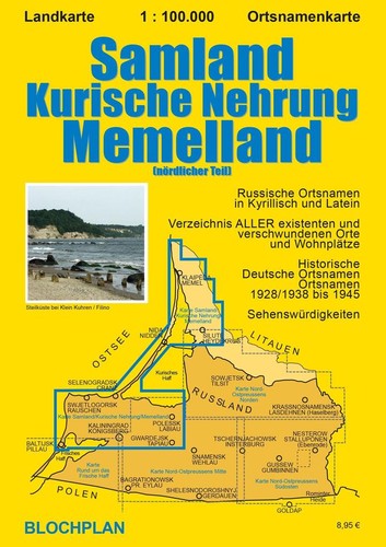 Landkarte samland kurische - landkarte, samland/kurische