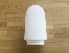 RZB Ersatzglas Pollerleuchte Glas weiß Opal für Ersatz, Zylinder mit rundem Kopf