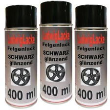 3 x Felgenlack schwarz