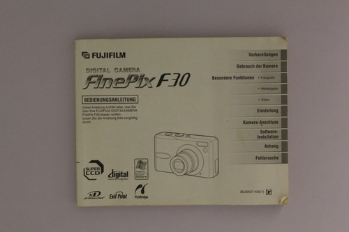 Fujifilm finepix f30 - fujifilm,