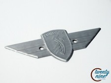 Zündapp silberne Plakette Logo Emblem Beinschild R50 RS50 561 515-23.109