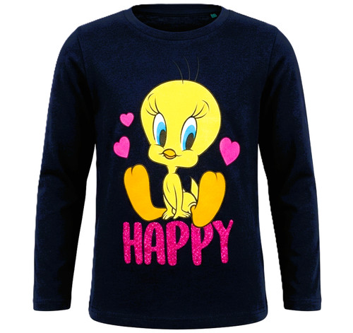Tweety shirt blau langarmshirt - blau,