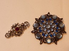 Trachtenschmuck 2 Broschen  Dirndl Vintage Oktoberfest