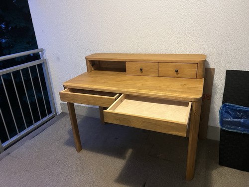 Holz schreibtisch braun - holz,