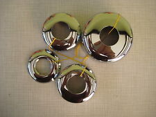 Rosette, Rosetten, Messing verchromt, 4 Stück, 3/4", versch. Ausführungen