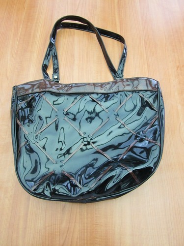 Lacktasche schwarz mit - lacktasche,,