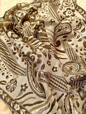 Herren/Damen SCHAL Silber/Khaki  170x70 Elegant Tuch Stola Halstuch Pashmina ?