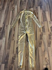 Lycra Ganzanzug, Catsuit , Overall, Gr. M, farbe gold