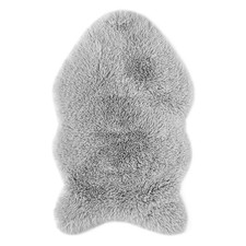 Kunstfell - silber - 50x80 cm