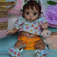 Reborn baby doll black - doll,