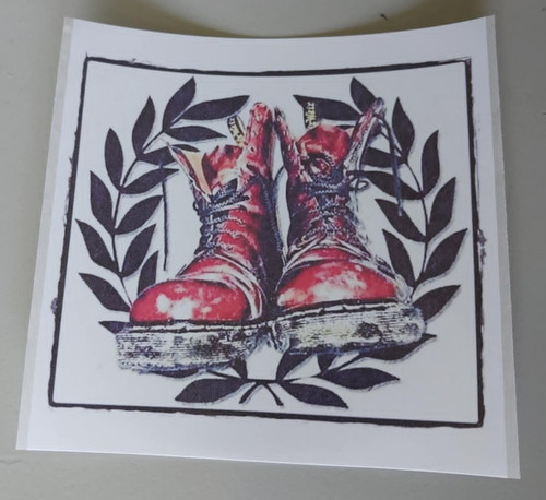 Stiefel boots aufkleber - stiefel, cm