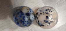2 Wunderschöne "KUGEL'n von EISCH , GLASBLÄSEREI, HANDARBEIT.