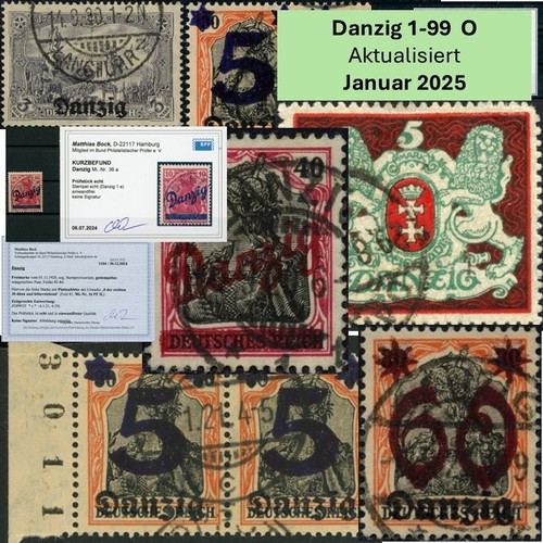 Danzig gestempelt zeitgerecht - danzig,