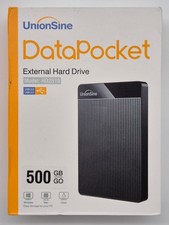 UnionSine Externe Festplatte 500GB für PC, Mac,TV, Wii U, Xbox, PS4 (Schwarz) HD