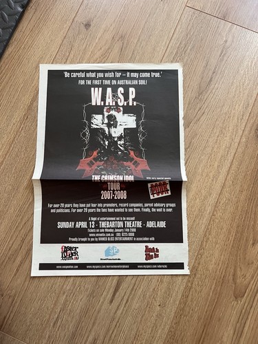 Wasp australian tour - australian,