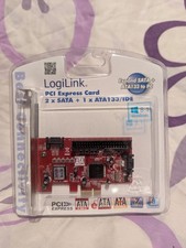LogiLink PCI Karte 2x SATA 1x IDE ATA133 Controller NEU OVP PC Erweiterung