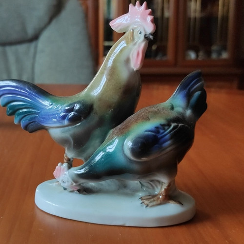 Goebel porzellanfigur hahn - porzellanfigur,