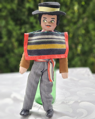 Stoffpuppe chile tracht mit - stoffpuppe,