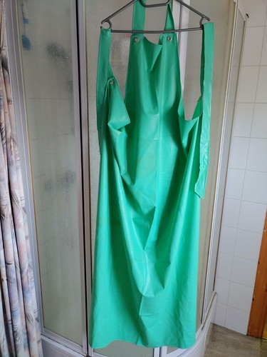 Gummi schürze jade grün - schürze,