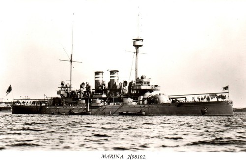 Postcard photo swedish navy - postcard,