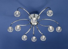 Deckenleuchte Chrom 10 Flammig