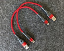 2x Ladekabel Datenkabel 20cm