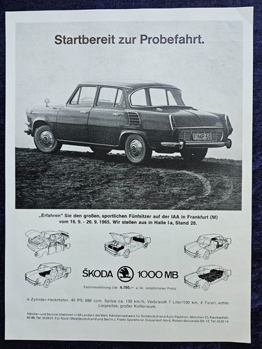 Skoda 1000 die originale - ,