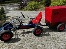 Gokart von Berg, Original Modell mit Berg Anhänger (mit Plane) und Mitfahrersitz
