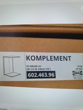 ⚜️ IKEA KOMPLEMENT Trenner, weiß 75-100x58cm, 602.463.96 für Pax Schrank