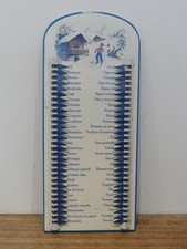 Cuisine Liste Küchen Einkaufshilfe Metall französiche Merkliste Landhaus Deko