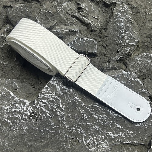 Gitarrengurt reinweiß leder - reinweiß,