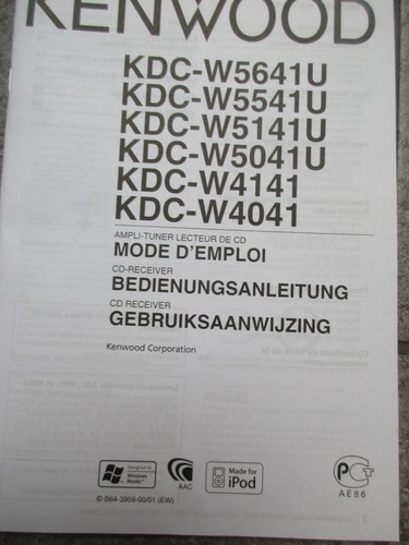 Bedienungsanleitung kenwood - bedienungsanleitung,