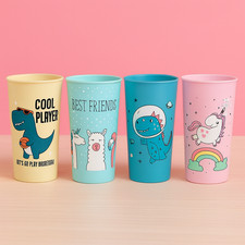 Kinderbecher aus Kunststoff 250ml Trinkbecher Kinderbecher BPA-frei Kinder Motiv