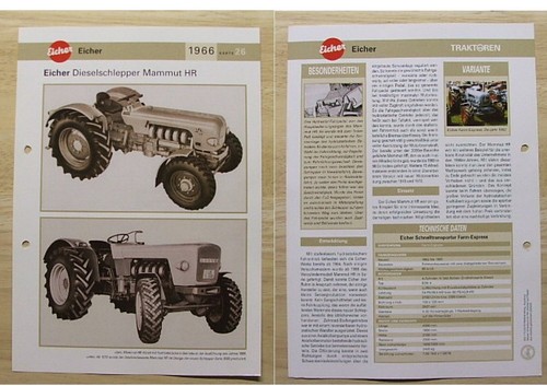 Eicher traktor schlepper - eicher,