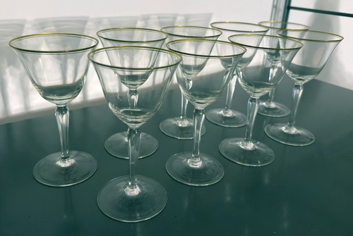 9er set weingläser aus glas - set,