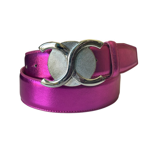 Ledergürtel pink echt - pink,