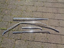 Opel Rekord D Limousine Chrom Zierleiste Leiste Regenrinne Dachleiste Set 4-tei.