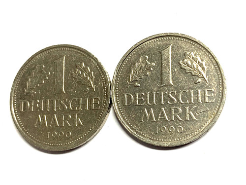 Deutsche mark 1990 - dm,, mark,
