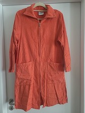 Cawö Damen Bademantel Gr.36 Orange, 100%Baumwolle,mit Reißverschluss 